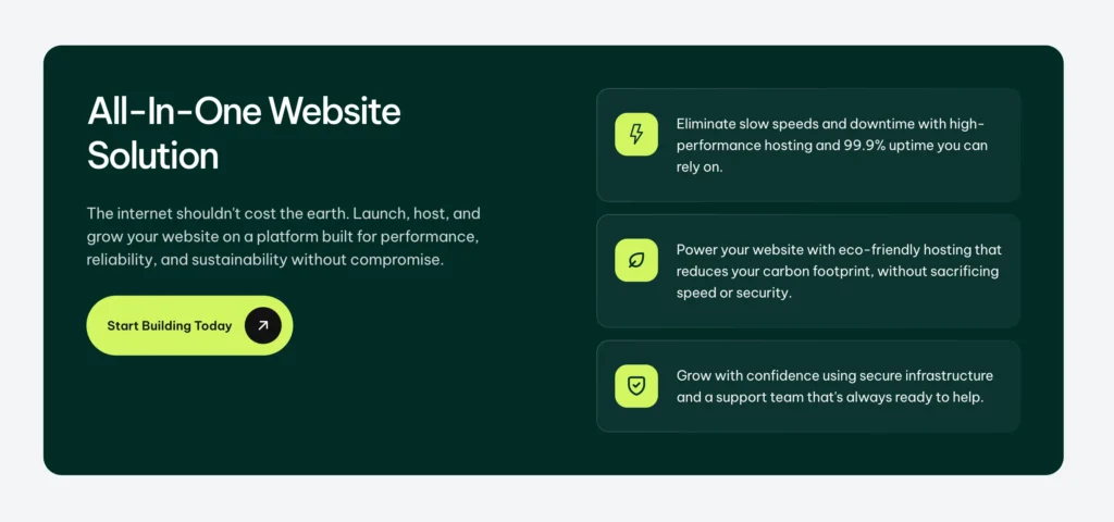 Key Features of GreenGeeks