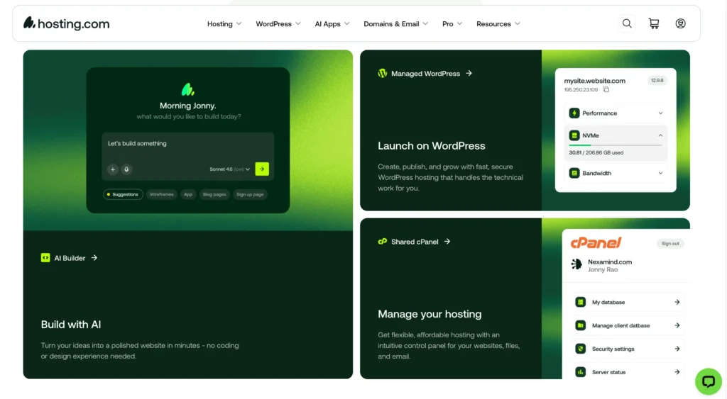 Key Features of Hosting.com